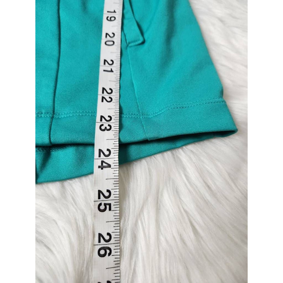 Under Armour Womens Track Jacket Green Pockets Full Zip Mid Stand-Up Logo S - Picture 4 of 5